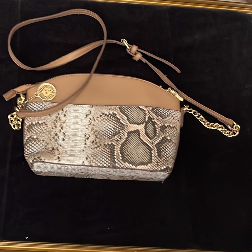 Anne Klein Nwot Python Embossed Faux Leather Cros… - image 4